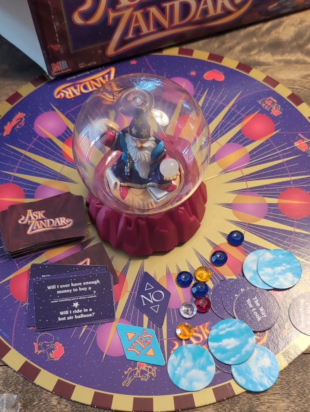 Vintage 1992 Ask Zandar Board Game By Milton Bradley